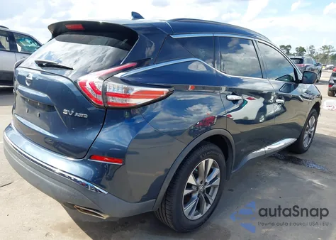 2017 Nissan Murano Sv z USA, uszkodzony, nr VIN 5N1AZ2MHXHN113986